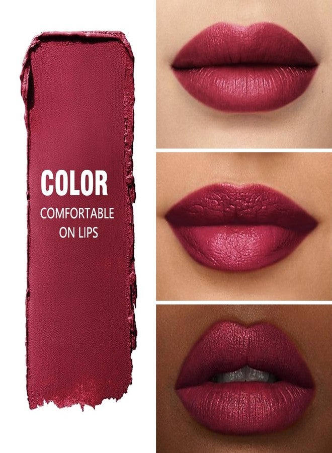 QIDSTERS Matte Lipstick Crayon Set for Women, Cherry Red 24 Hour Lipstick Lip Liner Pencil, Neutral Lip Stick Lipliner Long Lasting Waterproof Smudge Proof, Vegan & Cruelty-Free, 06 - Image 2