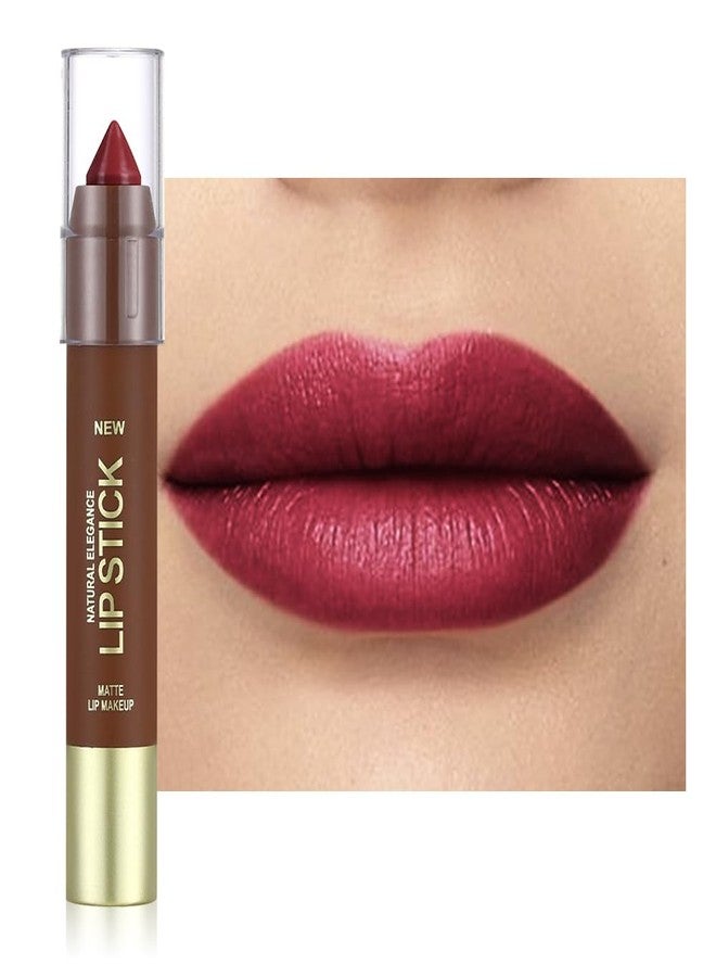 QIDSTERS Matte Lipstick Crayon Set for Women, Cherry Red 24 Hour Lipstick Lip Liner Pencil, Neutral Lip Stick Lipliner Long Lasting Waterproof Smudge Proof, Vegan & Cruelty-Free, 06 - Image 1