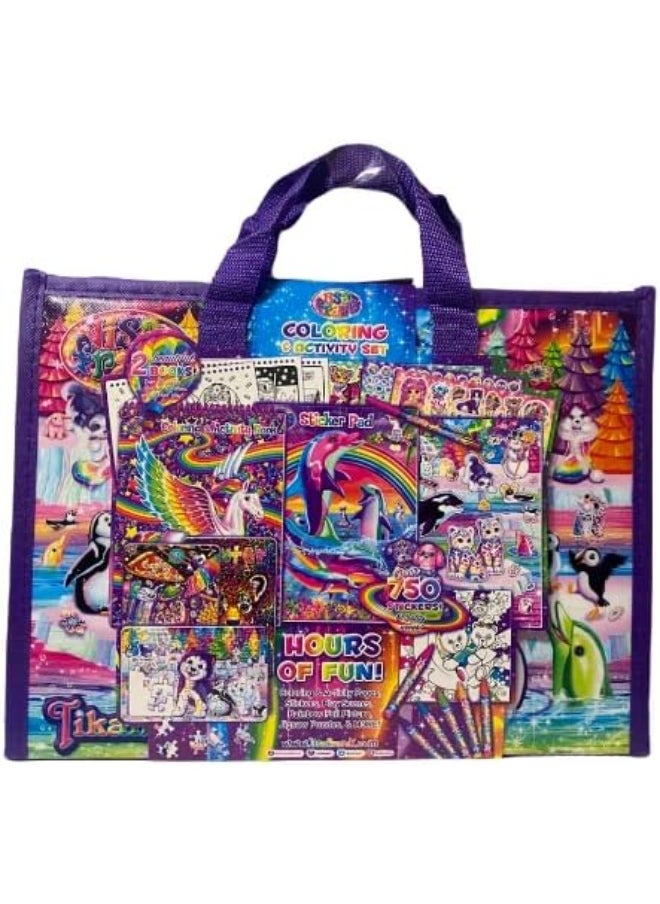 Bendon - Bendon Lisa Frank Coloring & Activity Set with Fold Out Storage Case - Image 1