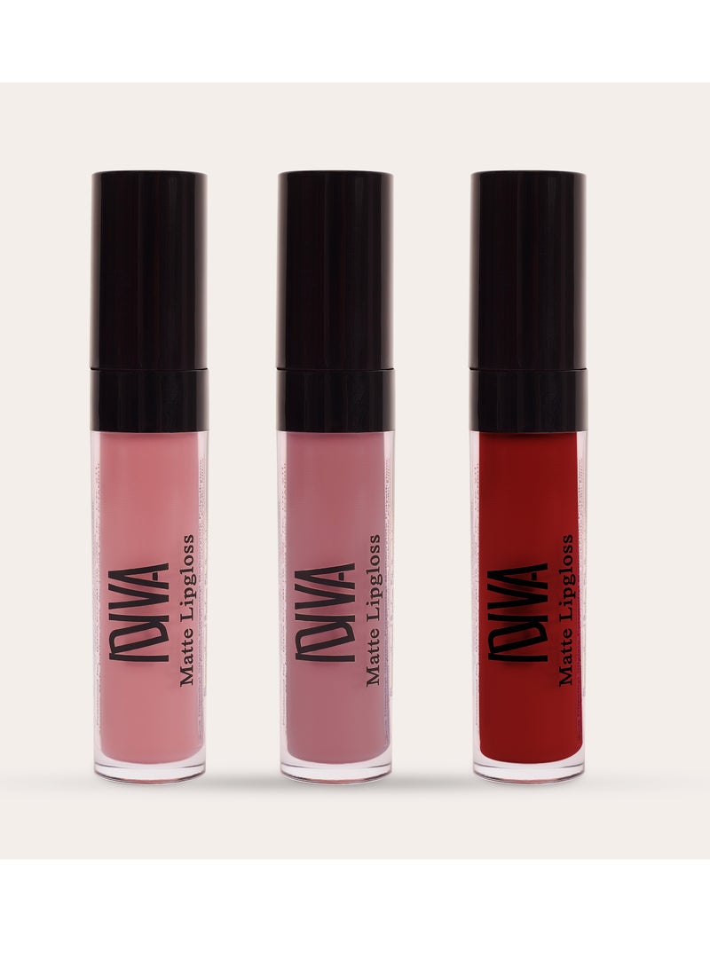 IDIVA Matte Lip gloss, Velvety, Lasts up to 12 H - Image 5