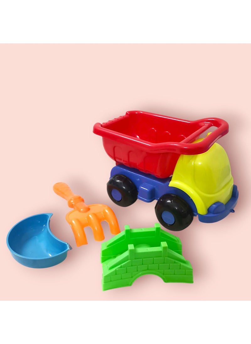 HASSM - Construction Toys, Sandbox Building, Dump Truck Sand Set with Sand Accessories, Ages 2 and Up - Image 1