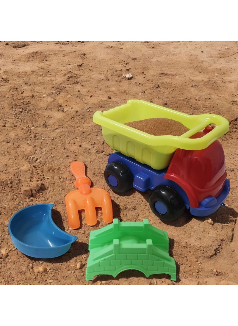 HASSM - Construction Toys, Sandbox Building, Dump Truck Sand Set with Sand Accessories, Ages 2 and Up - Image 1