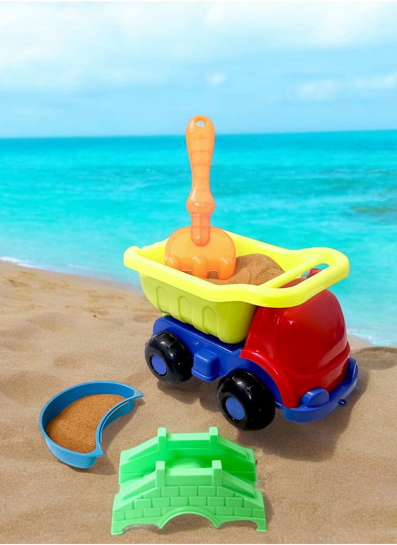 HASSM - Construction Toys, Sandbox Building, Dump Truck Sand Set with Sand Accessories, Ages 2 and Up - Image 1