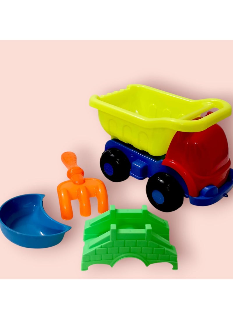 HASSM - Construction Toys, Sandbox Building, Dump Truck Sand Set with Sand Accessories, Ages 2 and Up - Image 1