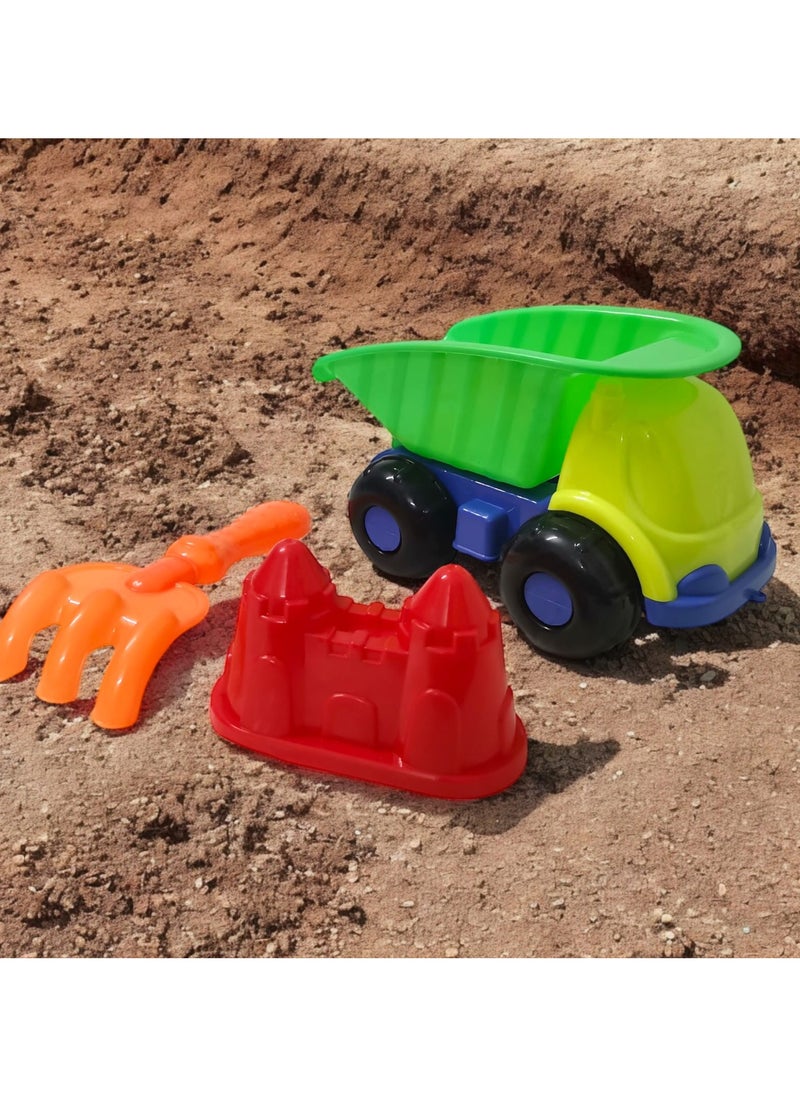 HASSM - Construction Toys, Sandbox Building, Dump Truck Sand Set with Sand Accessories, Ages 2 and Up - Image 1