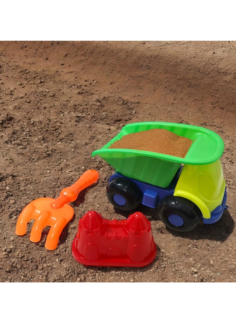 HASSM - Construction Toys, Sandbox Building, Dump Truck Sand Set with Sand Accessories, Ages 2 and Up - Image 1