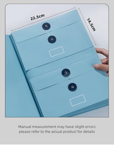 misonia The Life Book Document Organizer - Binder for Important Documents, Document Organizer Foliofor Bills Checks Birth Certificates etc (Blue) - Image 5