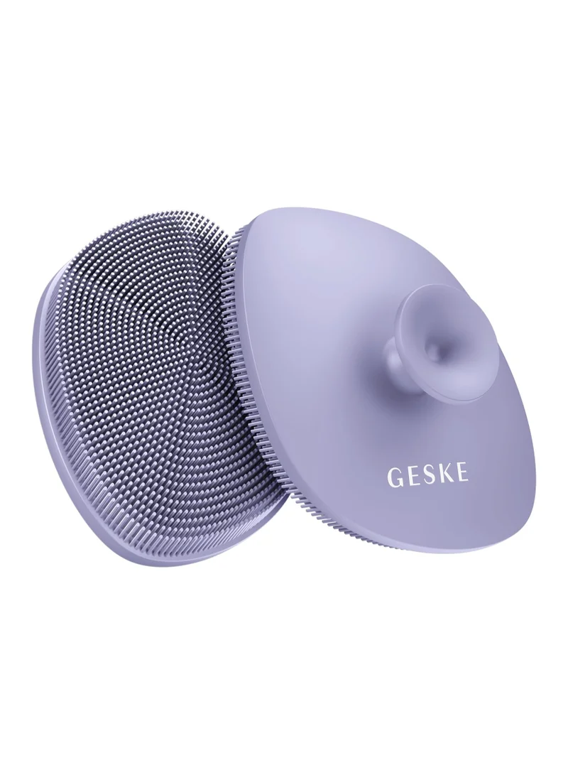 GESKE Smart App Guided Facial Brush 4 In 1 Facial Cleansing Brush With Handle Soft Silicone Brush Professional Facial Cleansing Device Skin Cleansing Device