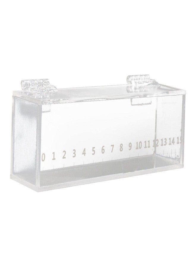 Leefasy Fish Viewing Box,Acrylic Fish Breeding Box,Fishing Photo Tank,Hatching Boxes, Clear Micro Landscape Fish Tank with Scale - Image 1