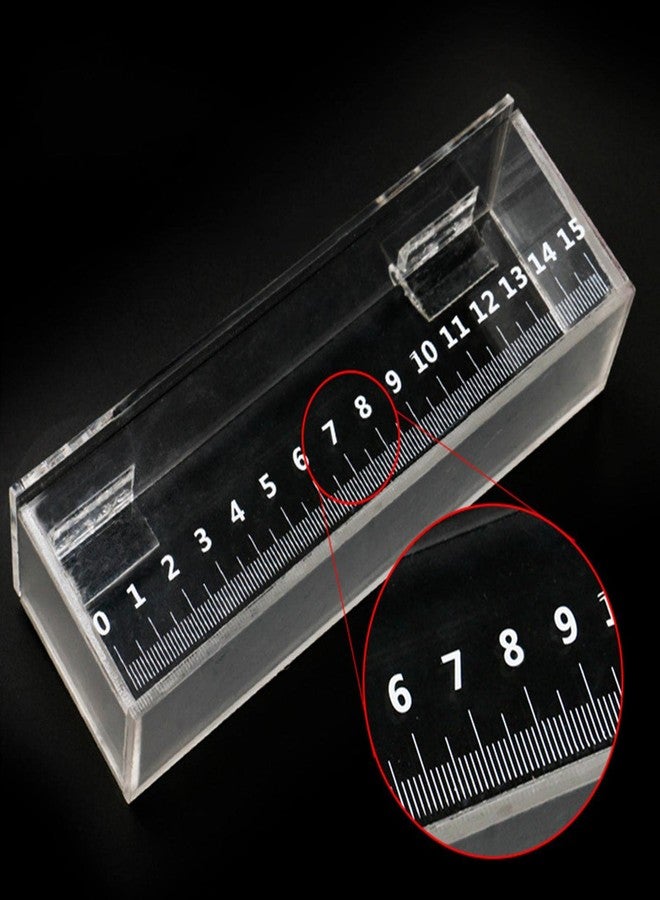 Leefasy Fish Viewing Box,Acrylic Fish Breeding Box,Fishing Photo Tank,Hatching Boxes, Clear Micro Landscape Fish Tank with Scale - Image 5