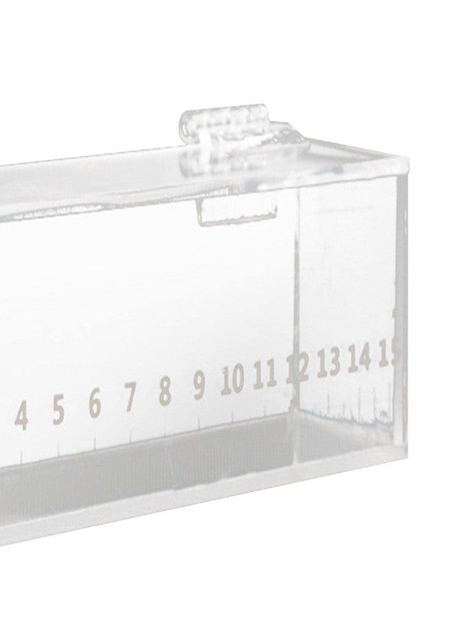 Leefasy Fish Viewing Box,Acrylic Fish Breeding Box,Fishing Photo Tank,Hatching Boxes, Clear Micro Landscape Fish Tank with Scale - Image 2