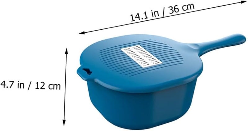 أونومور دليل تقطيع الخضار اليدوي، مقطعة الطعام المحمولة، مبشرة، أداة مطبخ آمنة، داكن - Image 3