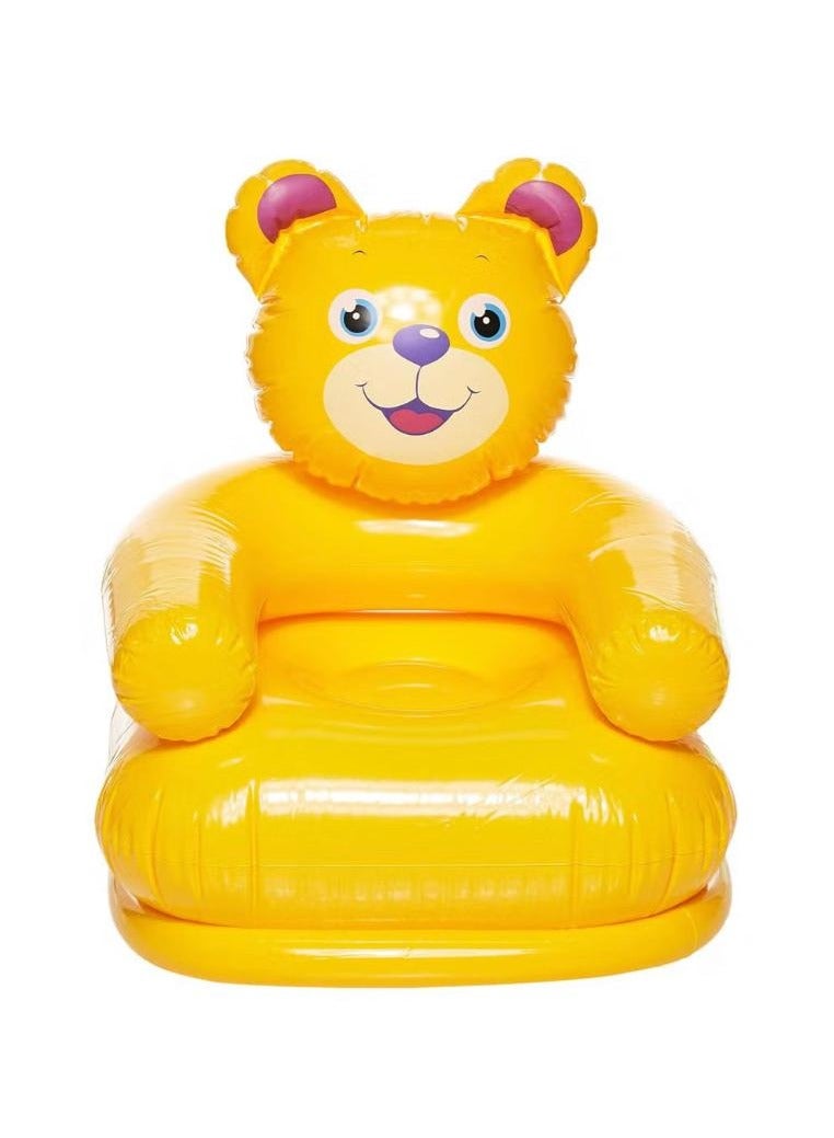 MARAH TOYS Durable Heavy Duty PVC Inflatable Chair Lightweight Portable Comfortable Cheerful Animal Chair for Kids Cute Design 65x64x79cm - Image 4