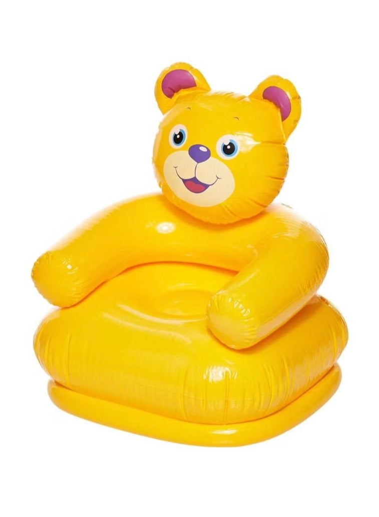 MARAH TOYS Durable Heavy Duty PVC Inflatable Chair Lightweight Portable Comfortable Cheerful Animal Chair for Kids Cute Design 65x64x79cm - Image 5