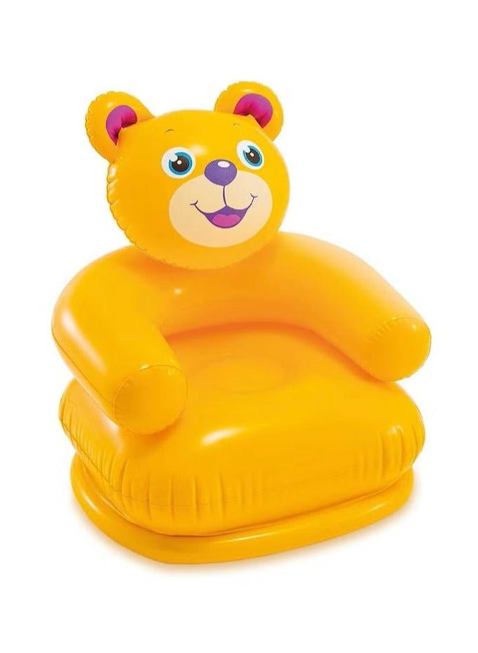 MARAH TOYS Durable Heavy Duty PVC Inflatable Chair Lightweight Portable Comfortable Cheerful Animal Chair for Kids Cute Design 65x64x79cm - Image 2