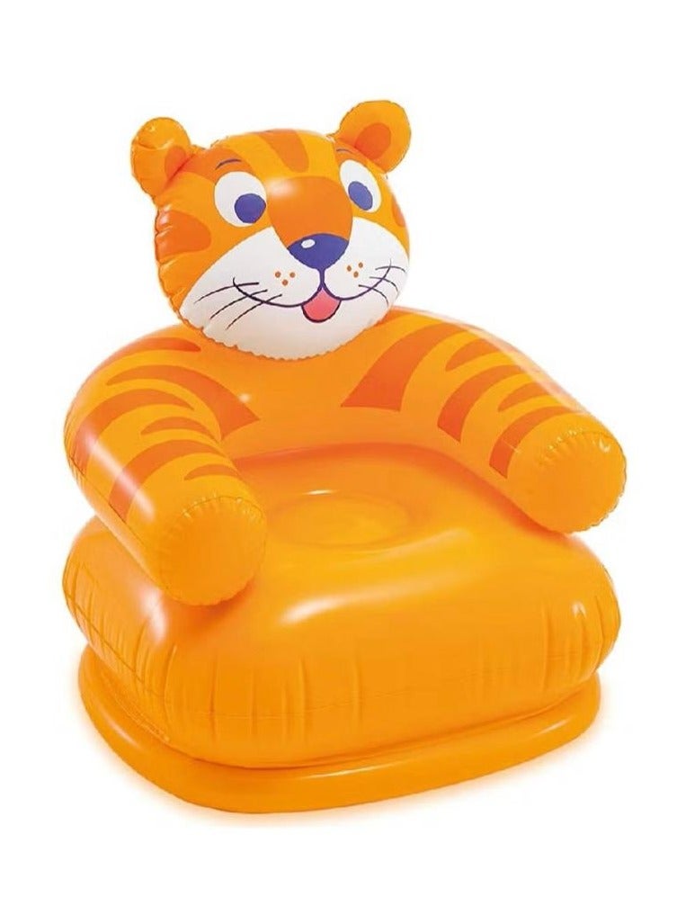 MARAH TOYS Durable Heavy Duty PVC Inflatable Chair Lightweight Portable Comfortable Cheerful Animal Chair for Kids Cute Design 65x64x79cm - Image 1