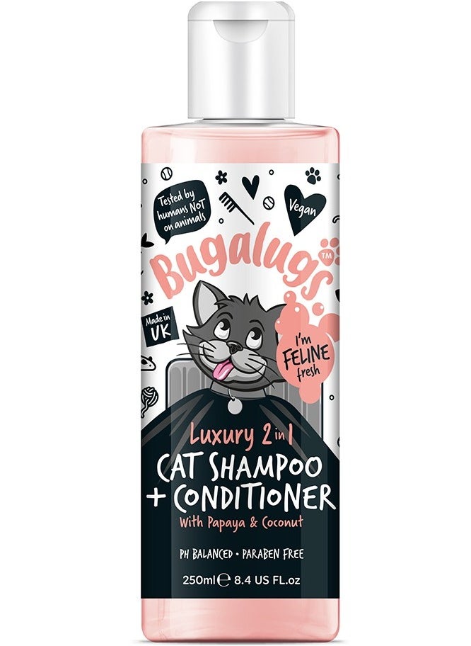 Luxury 2 in 1 Papaya and Coconut Cat Shampoo and Conditioner 250ml (8.4 Fl Oz) - pzsku/ZAB956092271BC33141C0Z/45/_/1738325722/c05464be-82fe-468a-929c-9606ccf16023