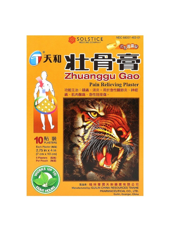 Tianhe Tianhe, Zhuanggu Gao, Pain Relieving Plaster, 10 Plasters  - Image 1