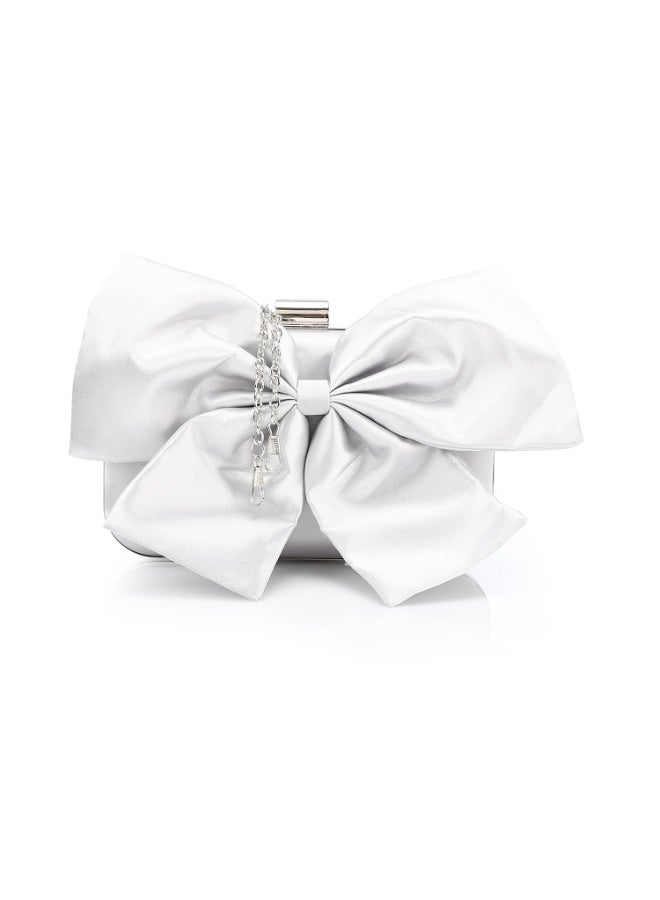Mr.joe Satin Bow Evening Clutch - Image 1