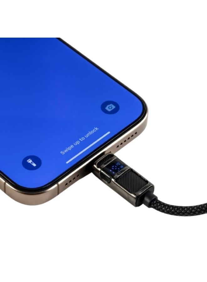 ARKTechno ARK-C2LL2001 Magnetic Absorber Data Cable 1M — 20W Fast Charging USB-C to Lightning Cable with LED Light, 480Mbps High-Speed Transfer, 10,000+ Bend Lifespan, Safe & Durable Charge & Sync Cord - Image 2