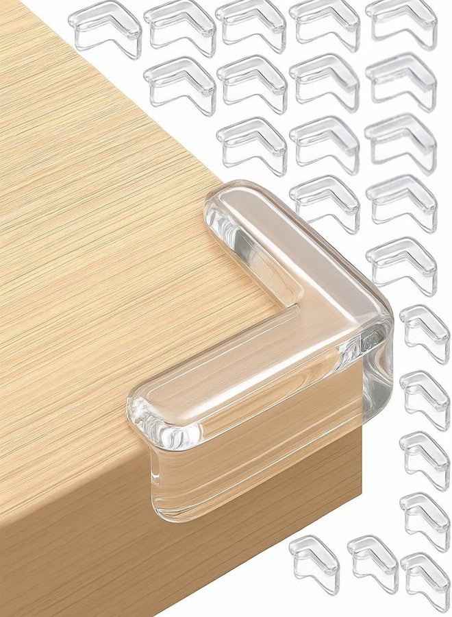 VEPROIX 20 of Pack Silicone Corner Protector for Baby,Tables, Beds & Furniture |Transparent Edge Protector for Sharp Edges| Self-Adhesive Safety Guards for Kids & Toddlers - Image 1