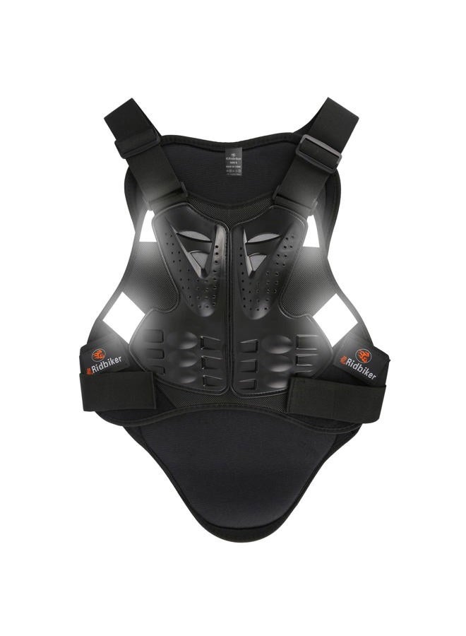 Ridbiker Motorcycle Armor Vest Chest Back Spine Protector Touring Motocross Off-Road Racing Cycling Body Guard,Black,S - Image 1