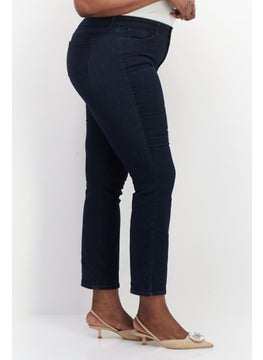 NYDJ Women Petite Bootcut Plain Denim Jeans, Blue  - Image 2