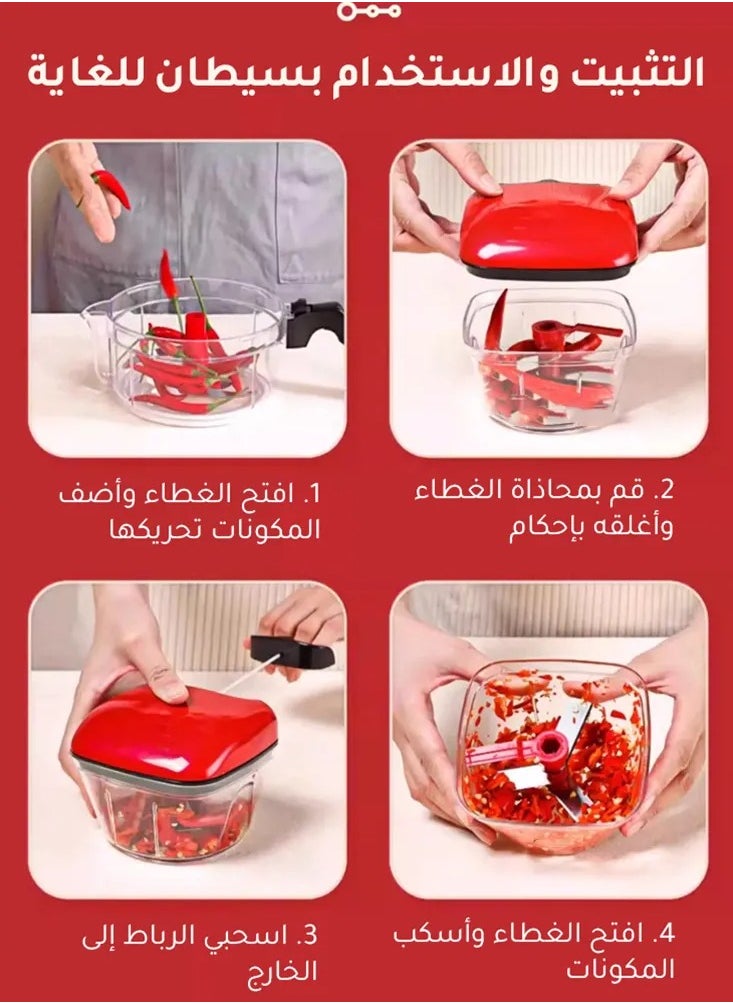 هوم ماستر قطاعة بصل وخضار يدوية هوم ماستر HM-813  - Image 5