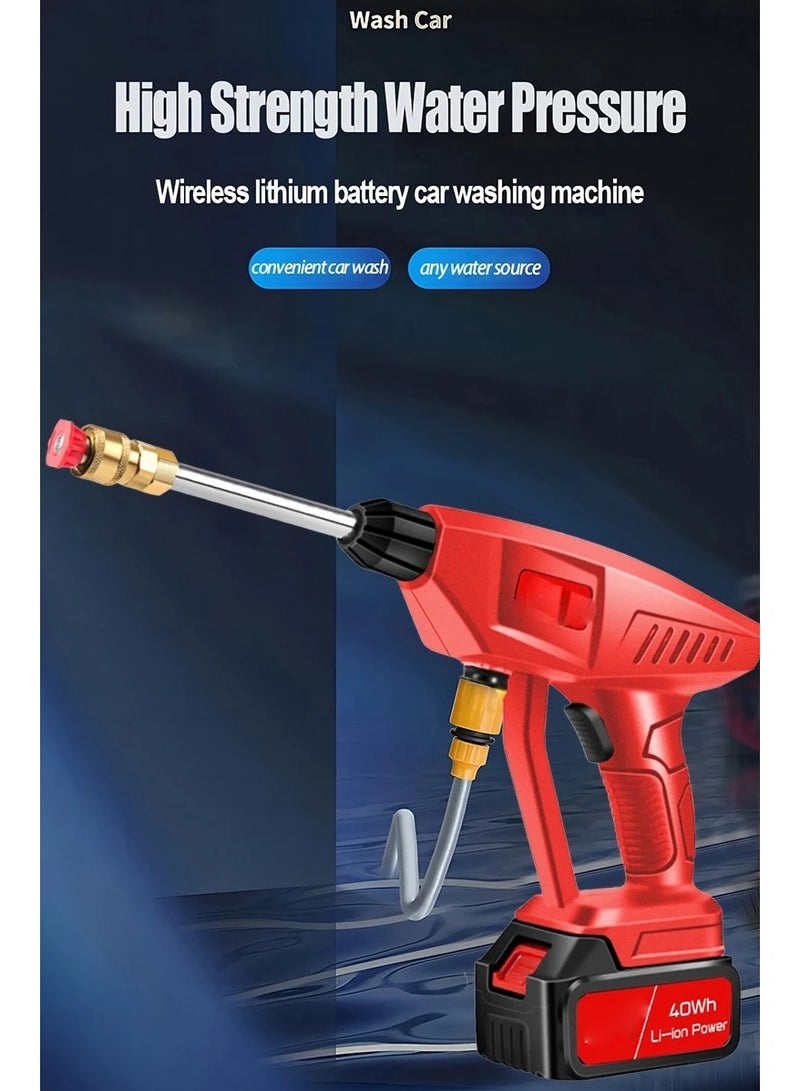 AROAQ Electric Car Washing Machine Household Rechargeable High Pressure Car Washing Spray Gun Wireless Portable Powerful Cleaning Machine - Image 3