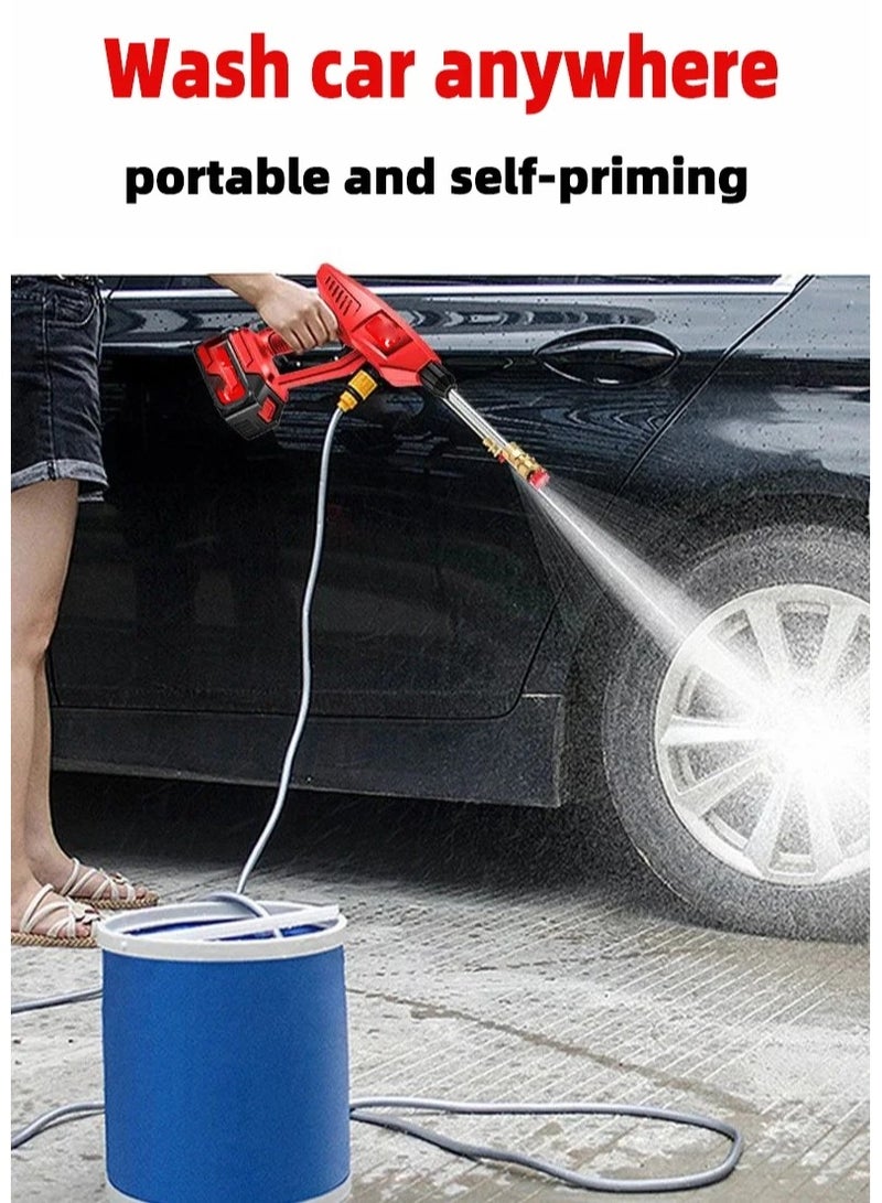 AROAQ Electric Car Washing Machine Household Rechargeable High Pressure Car Washing Spray Gun Wireless Portable Powerful Cleaning Machine - Image 4