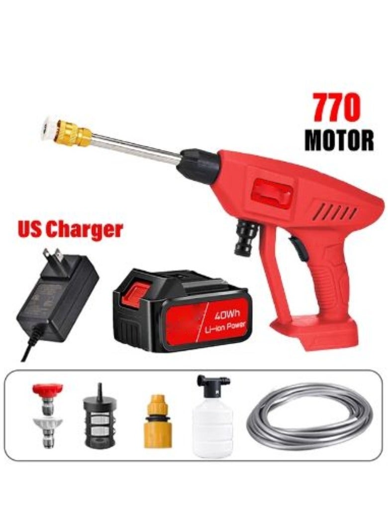 AROAQ Electric Car Washing Machine Household Rechargeable High Pressure Car Washing Spray Gun Wireless Portable Powerful Cleaning Machine - Image 1