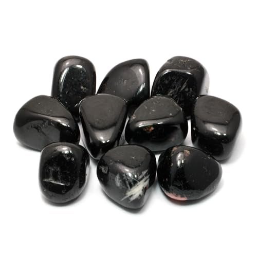 CrystalAge Black Tourmaline Tumble Stone (20-25mm) - Pack of 5 - Image 1