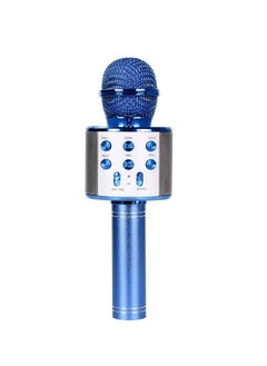 Generic Wireless Microphone for Singing, Bluetooth Karaoke Microphone Mic Speaker for Adult Kids Singing (Blue)  - Image 1