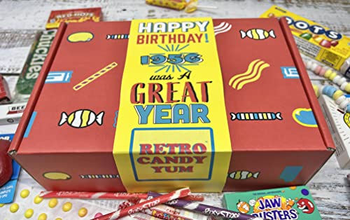 RETRO CANDY YUM ~ 1956 70th Birthday Gift Box Nostalgic Mix from Childhood for 70 Year Old Man or Woman Born 1956 Jr - Image 2