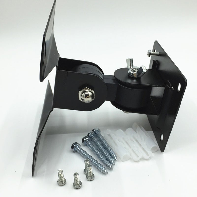 2 Sets Rotation Holder Screen Fixed Support Wall Mount Bracket TV Mount Black - Image 5