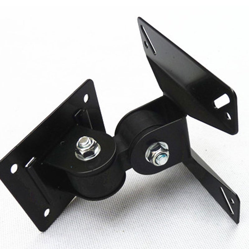 2 Sets Rotation Holder Screen Fixed Support Wall Mount Bracket TV Mount Black - Image 4