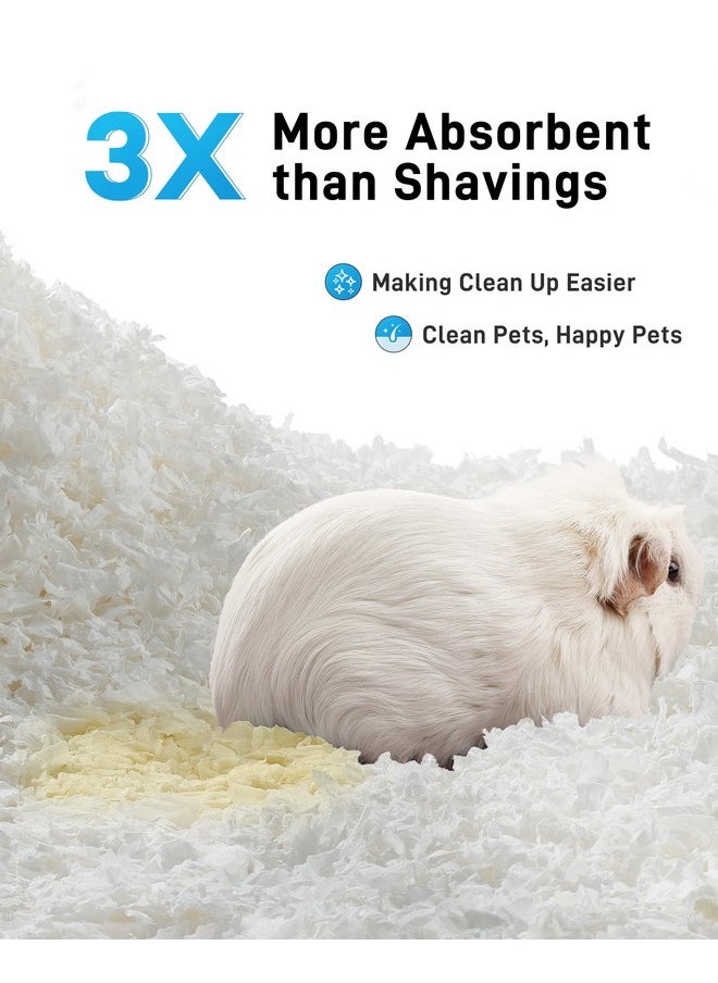 BUCATSTATE - BUCATSTATE Guinea Pig Bedding 70L, 99% Dust-Free and Odor Control Hamster Bedding, Natural Paper Rabbit Bedding for Rat Syrian Dwarf Hamsters Gerbils (White) - Image 1