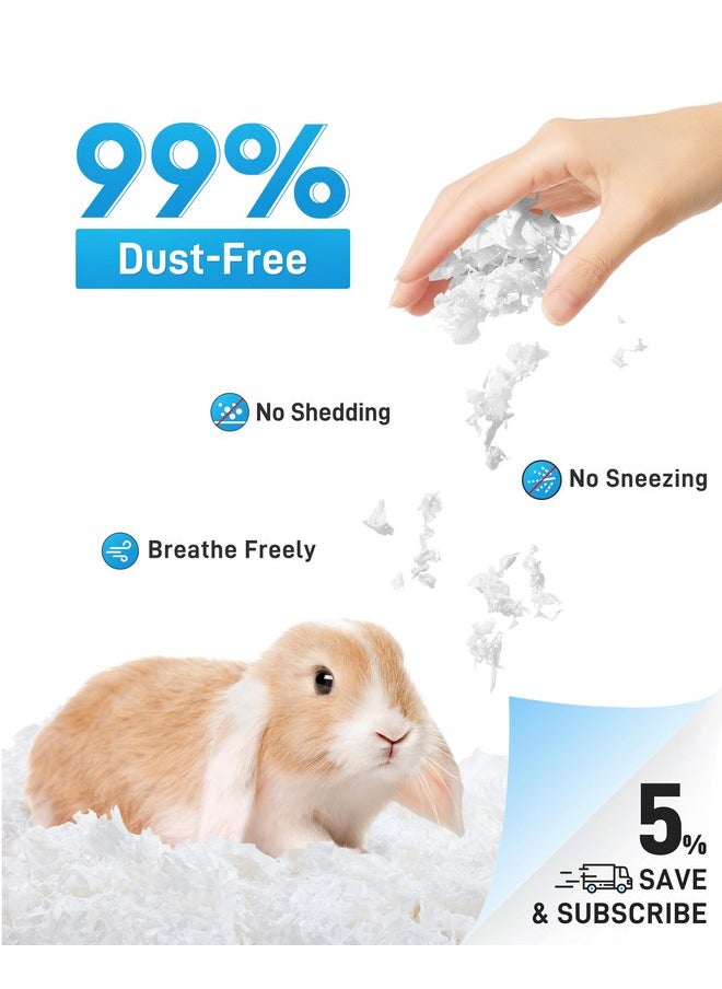 BUCATSTATE - BUCATSTATE Guinea Pig Bedding 70L, 99% Dust-Free and Odor Control Hamster Bedding, Natural Paper Rabbit Bedding for Rat Syrian Dwarf Hamsters Gerbils (White) - Image 1