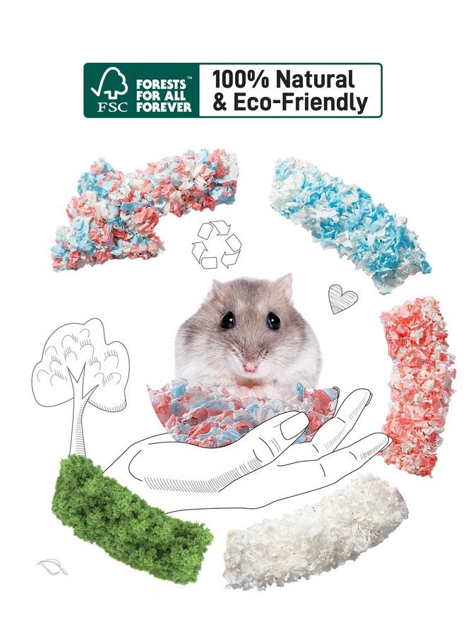 BUCATSTATE - BUCATSTATE Guinea Pig Bedding 70L, 99% Dust-Free and Odor Control Hamster Bedding, Natural Paper Rabbit Bedding for Rat Syrian Dwarf Hamsters Gerbils (White) - Image 1