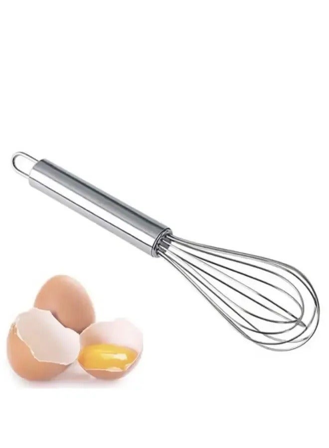 خفاقة بيض من الفولاذ المقاوم للصدأ مكونة من 3 قطع فضية 20.5 سم - 25 سم - 29.5 سم - خفاقات للطهي، من الفولاذ المقاوم للصدأ للخلط والخفق والتحريك - Image 4