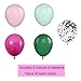 GAKA Pink and Green Balloons 12 inch Latex Balloons for Theme Party Birthday Wedding DecorationsPack of 50 - Image 2