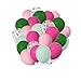 GAKA Pink and Green Balloons 12 inch Latex Balloons for Theme Party Birthday Wedding DecorationsPack of 50 - Image 4