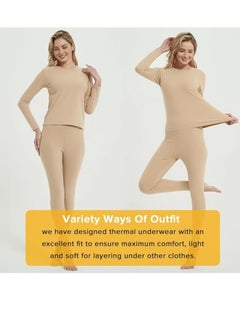 Women's Thermal Underwear Set Long Johns Long Johns Women's Wool Silk Thermal Underwear Base Pajamas Set Skin Color M - pzsku/ZAB962637EBA576001B51Z/45/_/1729137730/db817ed4-3e02-4d68-9086-c478c512cc27