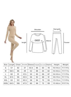 Women's Thermal Underwear Set Long Johns Long Johns Women's Wool Silk Thermal Underwear Base Pajamas Set Skin Color M - pzsku/ZAB962637EBA576001B51Z/45/_/1729137740/9f1dd766-2499-4a40-b1fd-3fb6ddc63716