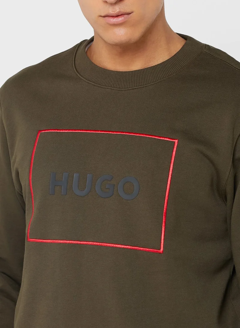 HUGO Logo Printed Sweatshirt