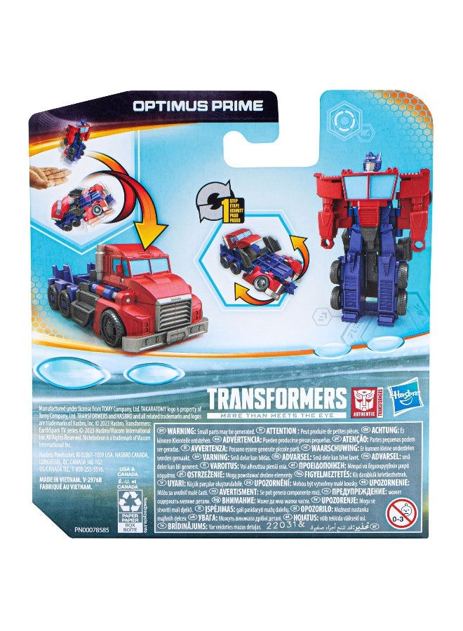 Transformers EarthSpark 1-Step Flip Changer Optimus Prime Action Figure - Image 3
