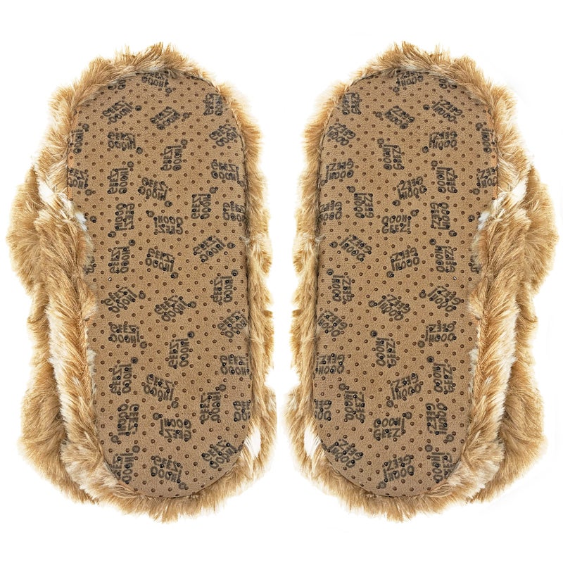 ooohyeah Womenâ€™s Fuzzy Animal Hug Slippers, Cute Funny Cozy Non-Slip House Foam Slippers for Women, Dusty the Sloth, 7-8 - Image 5
