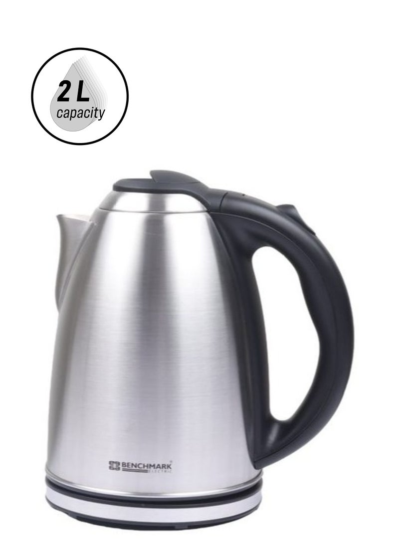 Benchmark Electric stainless steel kettle - 2 litre capacity 1800 watts - Image 1