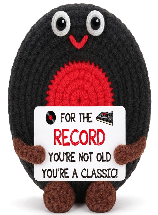 BVXFR Vinyl Record Fathers Day Birthday Gifts for Men Boyfriend Music Lover Gifts for Him Teens Boy, Father's Day Anniversary Man Gift for Him Coworker Boss Appreciation Gift Handmade Crochet Vinyl Record - Image 1