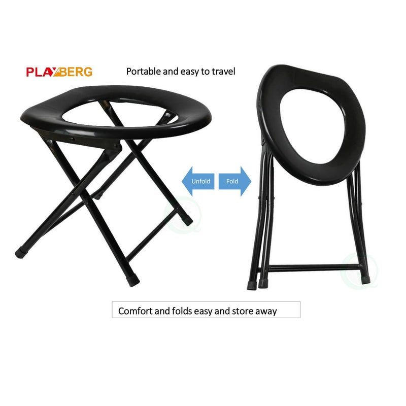 PLAYBERG Folding Portable Toilet Seat for Camping and Hiking - Image 3